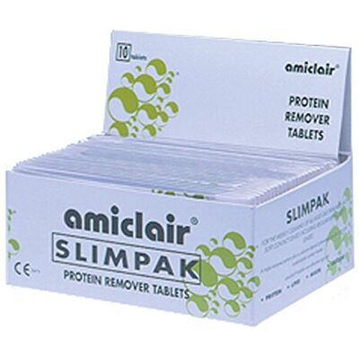 Amiclair Weekly Enzymatic Protein Remover Contact Lens Cleaning Tablets (Slim Pack 10 Tab Amiclair Weekly Enzymatic Protein Remover Contact Lens Cleaning Tablets (Slim Pack 10 Tab