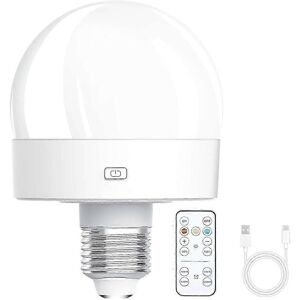 Unbranded Rechargeable battery bulbs, 300 lm E26 screw-in for lamps with remote control, d Unbranded Rechargeable battery bulbs, 300 lm E26 screw-in for lamps with remote control, d