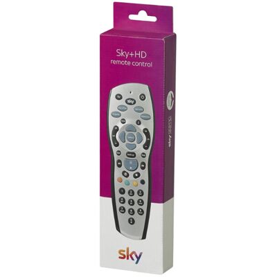 Official Sky+ HD Remote Control - Silver, Replacement/Spare for Sky+ HD Box and Official Sky+ HD Remote Control - Silver, Replacement/Spare for Sky+ HD Box and