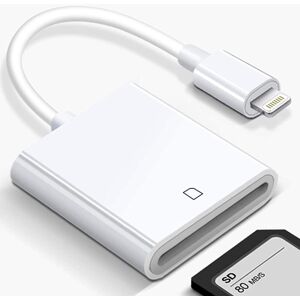 Tianfu Apple Lightning To SD Card Camera Reader Adapter compatible with IPhone IPad Cam Tianfu Apple Lightning To SD Card Camera Reader Adapter compatible with IPhone IPad Cam