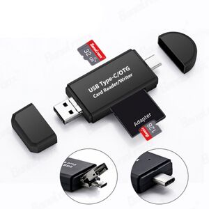 LUPO SD Card Reader Micro USB OTG USB-C USB 2.0 Adapter Android Phone LUPO SD Card Reader Micro USB OTG USB-C USB 2.0 Adapter Android Phone