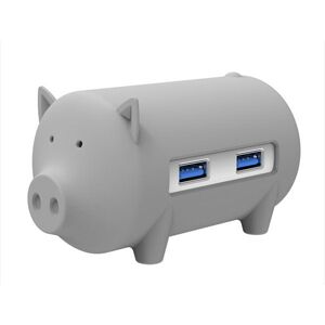 GreenZech (Grey) Little Pig High Speed USB 3.0 OTG HUB Adapter SD TF Card Reader for Macbo GreenZech (Grey) Little Pig High Speed USB 3.0 OTG HUB Adapter SD TF Card Reader for Macbo