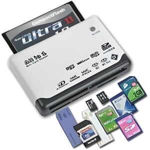 Unbranded All-in-one memory card reader: USB 2.0 Mini SD, MMC Mobile, SDHC, M2, TF, XD, CF Unbranded All-in-one memory card reader: USB 2.0 Mini SD, MMC Mobile, SDHC, M2, TF, XD, CF