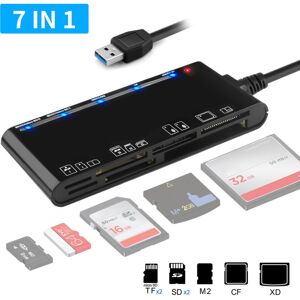 Unbranded 7-IN-1 USB 3.0 Memory Card Reader High-Speed Adapter for Micro SD SDXC CF SDHC Unbranded 7-IN-1 USB 3.0 Memory Card Reader High-Speed Adapter for Micro SD SDXC CF SDHC