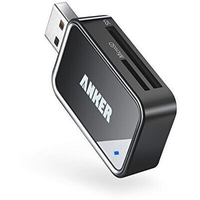 Anker - USB 3.0 8-in-1 Card Reader - SD/MMC - Card Reader Anker - USB 3.0 8-in-1 Card Reader - SD/MMC - Card Reader