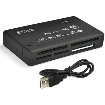 Unbranded All In One 1 Memory Card Reader USB External SD SDHC Mini Micro M2 MMC XD CF Unbranded All In One 1 Memory Card Reader USB External SD SDHC Mini Micro M2 MMC XD CF