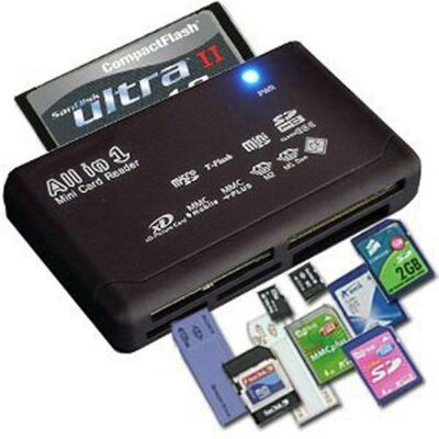 Kikidex (As show, One size) all in one 1 memory card reader usb external sd sdhc mini mi Kikidex (As show, One size) all in one 1 memory card reader usb external sd sdhc mini mi