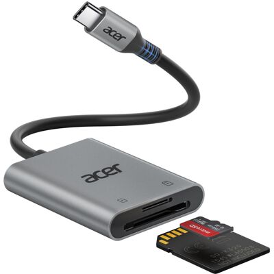 Acer USB-C SD Card Reader, High Speed Type-C Micro SD Card Adapter, USBC Externa Acer USB-C SD Card Reader, High Speed Type-C Micro SD Card Adapter, USBC Externa