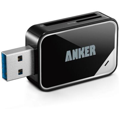 Anker 2-in-1 USB 3.0 SD Card Reader for SDXC, SDHC, SD, MMC, RS-MMC, Micro SDXC, Anker 2-in-1 USB 3.0 SD Card Reader for SDXC, SDHC, SD, MMC, RS-MMC, Micro SDXC,