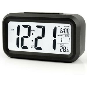 Unbranded (Black) Digital LED Alarm Clock Bedsides Snooze Clock Calendar Display Battery O Unbranded (Black) Digital LED Alarm Clock Bedsides Snooze Clock Calendar Display Battery O