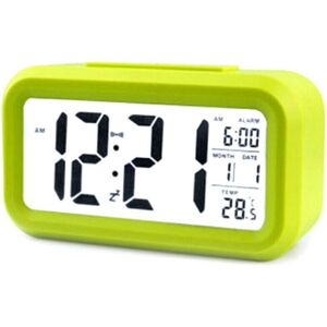 Unbranded (Green) Battery Operated Digital Deck Alarm Clock LCD Display Backlight Calendar Unbranded (Green) Battery Operated Digital Deck Alarm Clock LCD Display Backlight Calendar