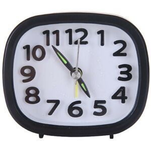 Unbranded (Square Black) Battery Operated No Tick Snooze Quartz Alarm Clock Silent Small B Unbranded (Square Black) Battery Operated No Tick Snooze Quartz Alarm Clock Silent Small B