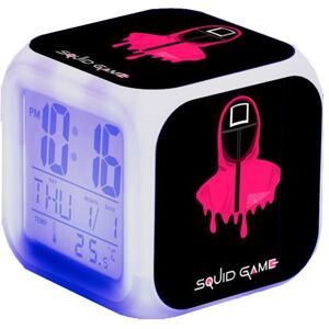 Unbranded (4) Squid Game LED Alarm Clock Multi-Function 7 Color Change Digital Luminous Gi Unbranded (4) Squid Game LED Alarm Clock Multi-Function 7 Color Change Digital Luminous Gi