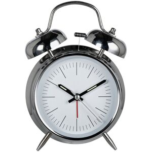 REFURBISHED Constant Twin Bell Alarm Clock - Silver REFURBISHED Constant Twin Bell Alarm Clock - Silver
