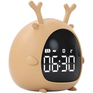 Typecat Cute Children Alarm Clock USB Charging Voice Control Desktop Digital Led Clock E Typecat Cute Children Alarm Clock USB Charging Voice Control Desktop Digital Led Clock E