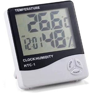 JIAQI Digital Indoor Hygrometer & Thermometer with Large LCD – Temperature, Humi JIAQI Digital Indoor Hygrometer & Thermometer with Large LCD – Temperature, Humi