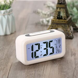 GreenZech (White) Digital LED Display Alarm Clock Backlight Thermometer with Snooze Functi GreenZech (White) Digital LED Display Alarm Clock Backlight Thermometer with Snooze Functi