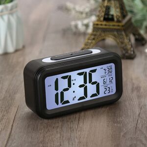 GreenZech (Black) Digital LED Display Alarm Clock Backlight Thermometer with Snooze Functi GreenZech (Black) Digital LED Display Alarm Clock Backlight Thermometer with Snooze Functi