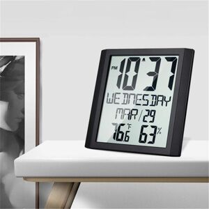 GreenZech Digital Wall Clock Temperature & Humidity Snooze Alarm Clock Indoor Thermo-hygro GreenZech Digital Wall Clock Temperature & Humidity Snooze Alarm Clock Indoor Thermo-hygro