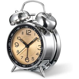 GreenZech (Orange) 4-Inch Twin Bell Loud Alarm Clock for Heavy Sleepers - Silent, Non-Tick GreenZech (Orange) 4-Inch Twin Bell Loud Alarm Clock for Heavy Sleepers - Silent, Non-Tick