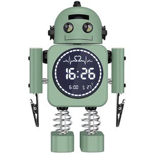 Unbranded Robot Smart Digital Alarm Clock Temperature Display Desktop Clocks With Snooze B Unbranded Robot Smart Digital Alarm Clock Temperature Display Desktop Clocks With Snooze B
