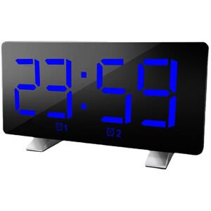GreenZech (Blue) Mirror Digital Display LED Snooze Alarm Clock USB Time Night Mode Clock GreenZech (Blue) Mirror Digital Display LED Snooze Alarm Clock USB Time Night Mode Clock
