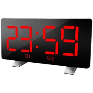 GreenZech (Red) Mirror Digital Display LED Snooze Alarm Clock USB Time Night Mode Clock GreenZech (Red) Mirror Digital Display LED Snooze Alarm Clock USB Time Night Mode Clock