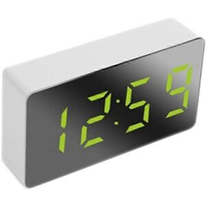 Kikidex (As show, One size) Mini Desk Alarm Clock Digital Mirror LED Temperature USB Bed Kikidex (As show, One size) Mini Desk Alarm Clock Digital Mirror LED Temperature USB Bed