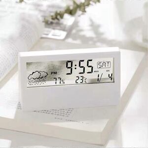 Unbranded (As show, One size) Transparent White Digital Alarm Clock, Travel Digital Alarm Unbranded (As show, One size) Transparent White Digital Alarm Clock, Travel Digital Alarm