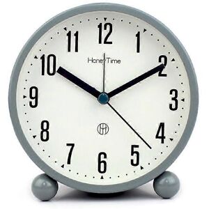 Unbranded (As show, One size) Round Alarm Clock Non Ticking, Battery Operated And Light Fu Unbranded (As show, One size) Round Alarm Clock Non Ticking, Battery Operated And Light Fu