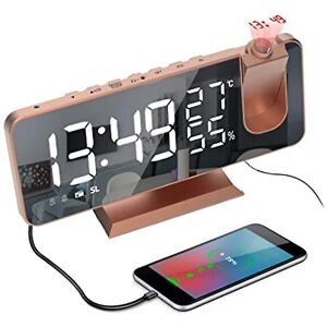 Unbranded (As show, One size) Ceiling Projection Alarm Clock Digital Clock With Mirror Scr Unbranded (As show, One size) Ceiling Projection Alarm Clock Digital Clock With Mirror Scr