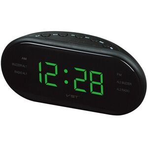 GreenZech (Green) Led AM FM Radio Digital Brand Alarm Clock Backlight Snooze Electronic De GreenZech (Green) Led AM FM Radio Digital Brand Alarm Clock Backlight Snooze Electronic De