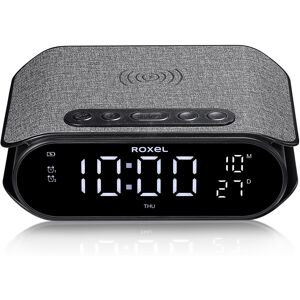 Roxel RAC-10 Bedside Alarm Clock With Super Fast Wireless Charging (5W/10W/15W), Roxel RAC-10 Bedside Alarm Clock With Super Fast Wireless Charging (5W/10W/15W),