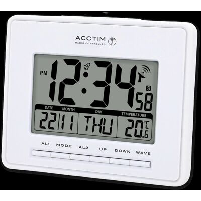 Acctim Infinity Radio Controlled Atomic Timekeeping LCD Alarm Clock Acctim Infinity Radio Controlled Atomic Timekeeping LCD Alarm Clock