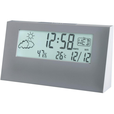 Acctim 15847 Vertex Weather Station Pigeon Grey Alarm Clock 15847 Acctim 15847 Vertex Weather Station Pigeon Grey Alarm Clock 15847