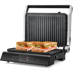 Costway 1200W Electric Press Grill Sandwich Maker w/ LED display & 5 Auto Cooking Modes Costway 1200W Electric Press Grill Sandwich Maker w/ LED display & 5 Auto Cooking Modes