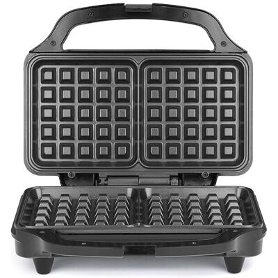 Salter Waffle Maker Deep Fill Wall Iron Machine XL Non-Stick Cooking Plates Waffles Squ Salter Waffle Maker Deep Fill Wall Iron Machine XL Non-Stick Cooking Plates Waffles Squ
