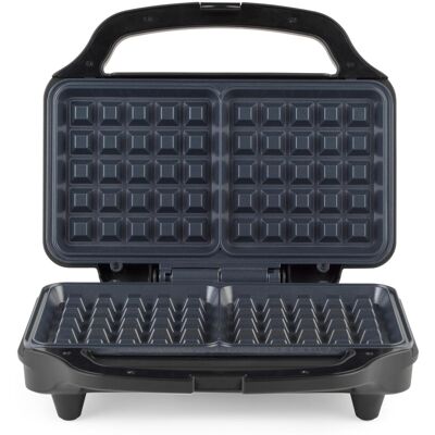 Salter Double Waffle Maker ? Non-Stick Dual Waffle Iron Plates, Deep Fill Belgia Salter Double Waffle Maker ? Non-Stick Dual Waffle Iron Plates, Deep Fill Belgia