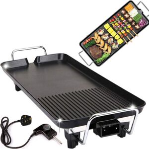 ZanGe ( L(48 x 27 x 8 cm)) Electric Teppanyaki Table Top Non-Stick Plates BBQ Grill ZanGe ( L(48 x 27 x 8 cm)) Electric Teppanyaki Table Top Non-Stick Plates BBQ Grill