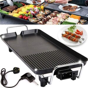Lucn (XL(67x29.5x8.5cm)) Electric Table Top Grill Griddle BBQ Cooking Cast Lucn (XL(67x29.5x8.5cm)) Electric Table Top Grill Griddle BBQ Cooking Cast