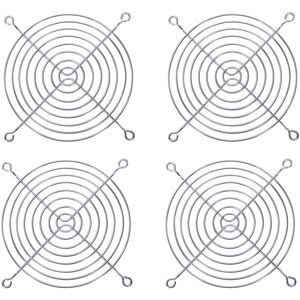 Unbranded REFURBISHED 4x Pc Dc Fan Grill Protector Metal Finger Guard 120mm 12cm Silver Tone Unbranded REFURBISHED 4x Pc Dc Fan Grill Protector Metal Finger Guard 120mm 12cm Silver Tone
