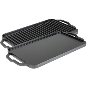 Lodge Cast Iron Chef Collection Rectangular Reversible Grill & Griddle - 20 in x Lodge Cast Iron Chef Collection Rectangular Reversible Grill & Griddle - 20 in x