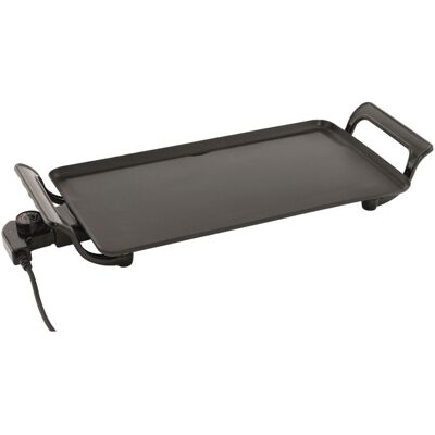 Outwell Selby Griddle 2000W Flat Non-Stick Grill Plate with Drip Tray - Teppanya Outwell Selby Griddle 2000W Flat Non-Stick Grill Plate with Drip Tray - Teppanya