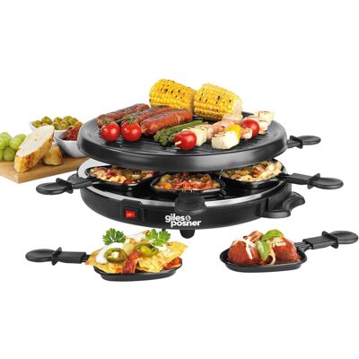 GILES & POSNER Store Giles & Posner EK4511G Electric Round Non-Stick Raclette Grill - Indoor Tabletop GILES & POSNER Store Giles & Posner EK4511G Electric Round Non-Stick Raclette Grill - Indoor Tabletop