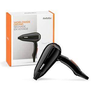 BaByliss Travel Dry 2000W Hair Dryer, Dual voltage, Worldwide, Lightweight, Comp BaByliss Travel Dry 2000W Hair Dryer, Dual voltage, Worldwide, Lightweight, Comp
