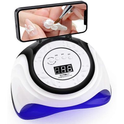 Unbranded (As show, One size) Portable UV Lamp Nail Dryer, 216W LED Nail Dryer, with 4 Tim Unbranded (As show, One size) Portable UV Lamp Nail Dryer, 216W LED Nail Dryer, with 4 Tim