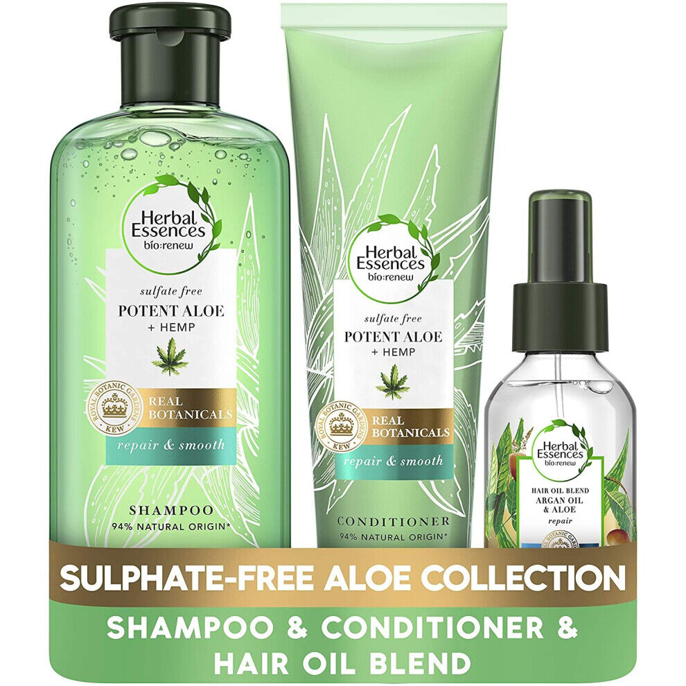 Herbal Essences bio:renew Aloe and Hemp Sulphate Free Shampoo, Hair Conditioner
