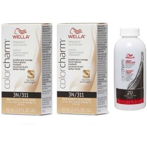 (3N+3N+Developer (Vol. 20) 3.6oz) Wella Color Charm Permanent Liquid Haircolor (3N+3N+Developer (Vol. 20) 3.6oz) Wella Color Charm Permanent Liquid Haircolor