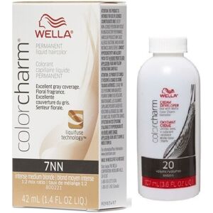 (7NN + Developer (Vol. 20) 3.6oz ) Wella Color Charm Permanent Liquid Haircolor (7NN + Developer (Vol. 20) 3.6oz ) Wella Color Charm Permanent Liquid Haircolor