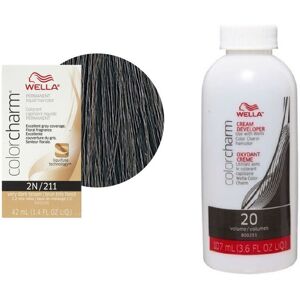 (2N + Developer (Vol. 20) 3.6oz ) Wella Color Charm Permanent Liquid Haircolor (2N + Developer (Vol. 20) 3.6oz ) Wella Color Charm Permanent Liquid Haircolor